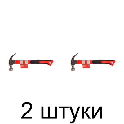 Молоток-гвоздодер MATRIX Optimal 10456 0,45кг фиб.ручка -2шт