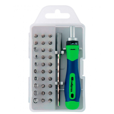 Отвертка прециз. с битами СИБРТЕХ 13370 32пр.