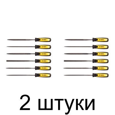 Набор надфилей TOPEX 06A010 150мм 6шт/уп. -2шт