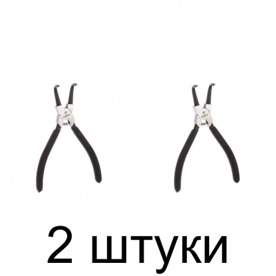 Щипцы д/стопорных колец TOPEX 32D309 внутр. изогнутые -2шт
