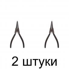 Щипцы д/стопорных колец TOPEX 32D306 внеш. прямые -2шт