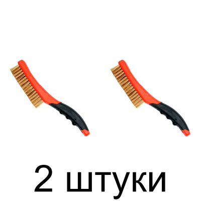 Щетка проволочная YATO YT-6344 4-ряд. пласт.ручка -2шт