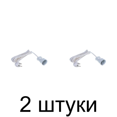 Удлинитель EL-BI 1роз. 5м с/з -2шт