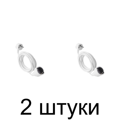 Удлинитель ELECTRALINE 01636 1роз. 3м с/з 10А 3х1 -2шт