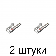 Удлинитель MUTLUSAN 6роз. с/з 5м. -2шт