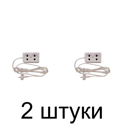Удлинитель ВЕРТЕКС У6-2-5,0 2роз. 5м -2шт