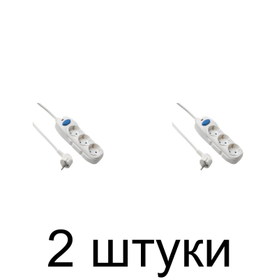 Удлинитель ELECTRALINE 3роз. 5м с/з выкл. 3х1 62163 -2шт