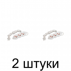 Удлинитель ЭЛКИС 3роз. 5м с/з -2шт