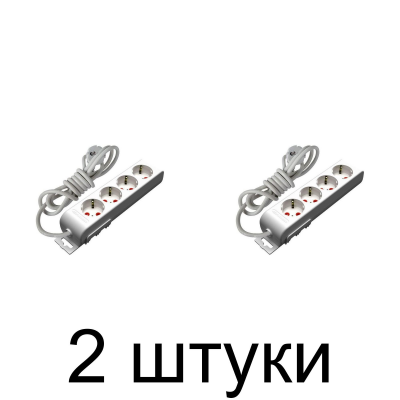 Удлинитель MUTLUSAN 4роз. с/з 5м -2шт