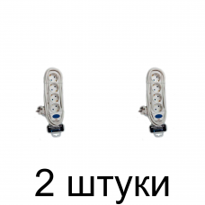 Удлинитель ELECTRALINE 4роз. 1,5м с/з выкл. черный 3х1 62014 -2шт