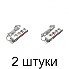 Удлинитель MUTLUSAN 4роз. с/з 2м. -2шт