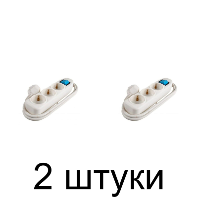 Удлинитель ELECTRALINE 3роз. 1,5м с/з выкл. 3х1 62010 -2шт