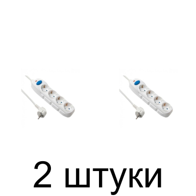 Удлинитель ELECTRALINE 4роз. 3м с/з выкл. 3х1 62051 -2шт