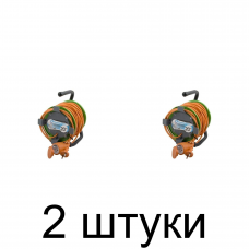 Удлинитель на катушке сад. ELECTRALINE 49051 1роз. 20м 2x0,75 -2шт
