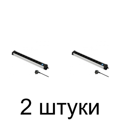 Удлинитель ELECTRALINE 62554 10роз. 2м с/з выкл. 3х1,5 -2шт