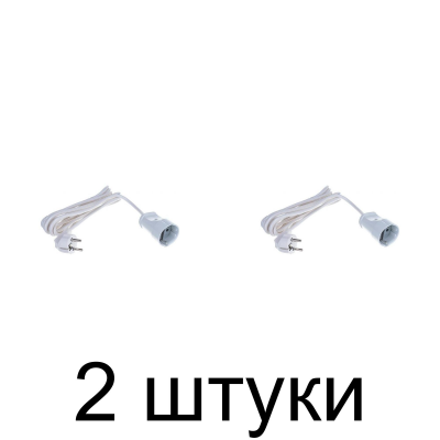 Удлинитель EL-BI 1роз. 3м с/з -2шт