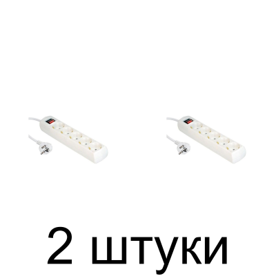 Удлинитель TRUENERGY Office 15107 5роз. 1,5м с/з выкл. 3х1 -2шт