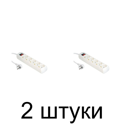 Удлинитель TRUENERGY Office 15109 5роз. 5м с/з выкл. 3х1 -2шт