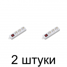 Удлинитель TRUENERGY Office 15103 3роз. 5м с/з выкл. 3х1 -2шт