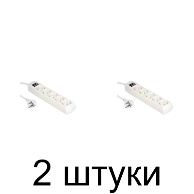 Удлинитель TRUENERGY Office 15108 5роз. 3м с/з выкл. 3х1 -2шт