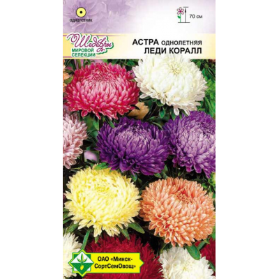 Семена астры Леди Коралл см 0.1г