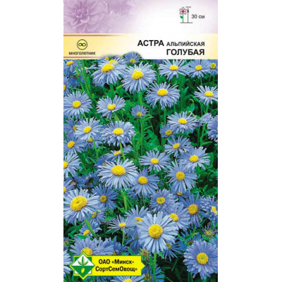 Семена астры альпийской Голубая 0.1г