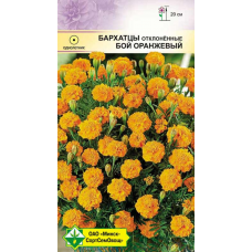 Семена бархатцев отклонённых Бой оранжевый 0.5г