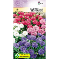 Василек низкорослый Краски лета, смесь оттенков, 1г (Satimex,МССО)