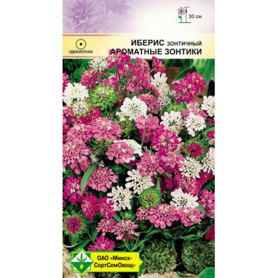 Семена ибериса зонтичного Ароматные зонтики см 0.7г