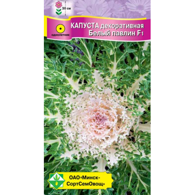 Семена Капуста декоративная Белый павлин F1 7шт