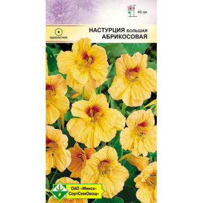 Семена настурции большой Абрикосовая 1г