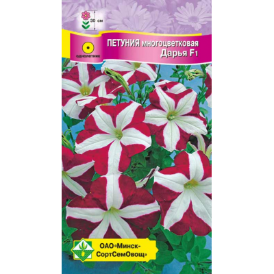 Семена петунии гибридной многоцветковой Дарья F1 10шт
