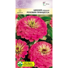 Семена циннии изящной георгиноцветной Розовая принцесса 0.5г