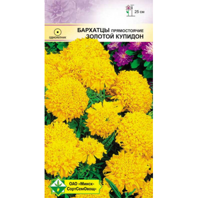 Семена бархатцев прямостоячих Золотой Купидон 0.3г