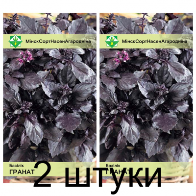 Семена. Базилик Гранат фиолетовый 0.2г -2шт