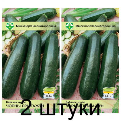 Семена. Кабачок Черный красавец 2г -2шт