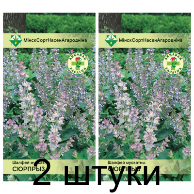 Семена. Шалфей мускатный Сюрприз 0.2г -2шт