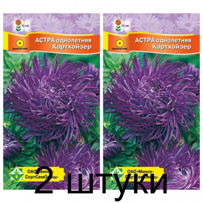 Семена. Астра Краллен Картхойзер 0.3г -2шт