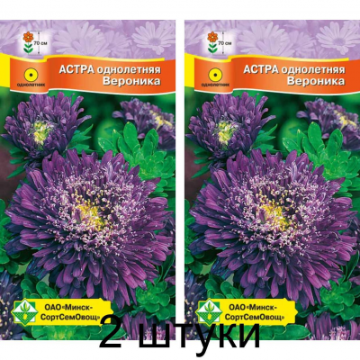 Астра срезочная Принцесса Вероника фиолетово-синяя 0,3г (Satimex, Германия) -2шт