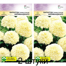 Бархатцы прямостоячие Килиманджаро, 15 семян (Satimex, Германия) -2шт