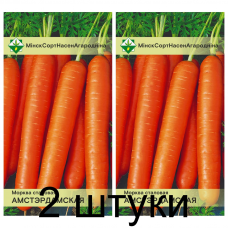 Семена. Морковь Амстердамская столовая 1.5г -2шт