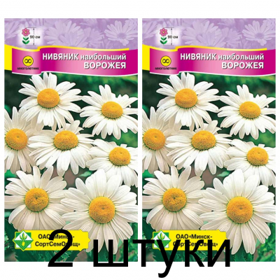 Семена. Нивянник наибольший Ворожея 0.3г -2шт
