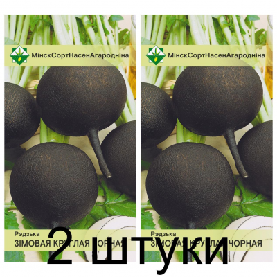Редька зимняя Круглая черная, 2г (селекция Россия, Ставрополь) -2шт