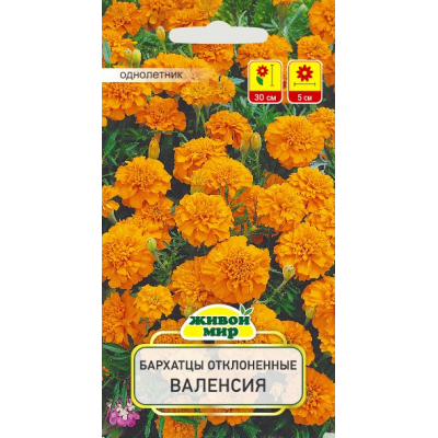 Семена Бархатцы откл. Валенсия (N.L.Chrestensen) 1 г, РБ