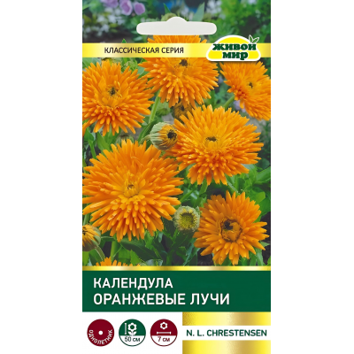 Календула Оранжевые лучи, 2г (N.L.Chrestensen, Германия)