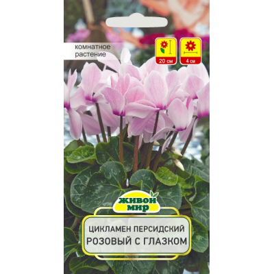 Семена Цикламен персидский Розовый с глазком (Cerny seed) 3 шт, РБ