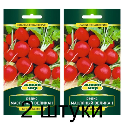 Семена Редис Масляный великан (W. Legutko) 10 г, РБ -2шт