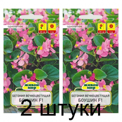 Бегония вечноцветущая Боушин F1, 10 семян (Cerny seed, Чехия) -2шт