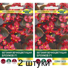 Бегония вечноцветущая Броумов F1, 10 семян (Cerny seed, Чехия) -2шт