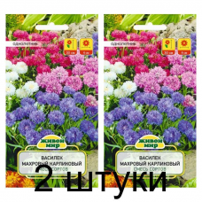 Василек махровый карликовый смесь сортов 0,5г (W. Legutko, Живой мир) -2шт